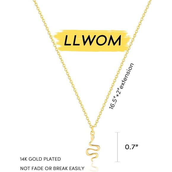 ⚡Golden Necklace Dragon Dragonfly Turtle Snake Pendant Simple Cute Trendy Plated - Picture 5 of 6